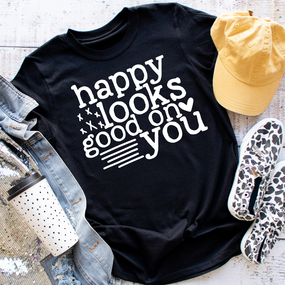 happy looks good on you