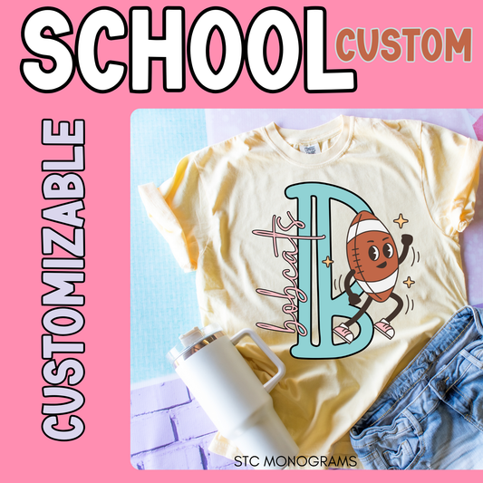 Mascot Letter Tee Custom