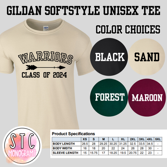 Warriors Class of 2024 Tee