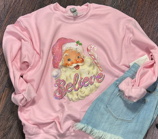 Pink Santa Crewneck