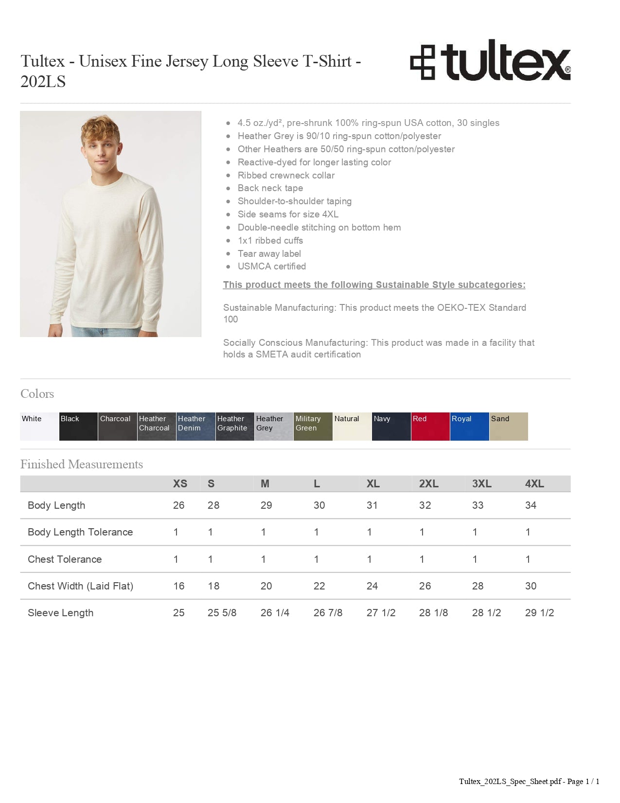 ECC Adult Long Sleeve Tee