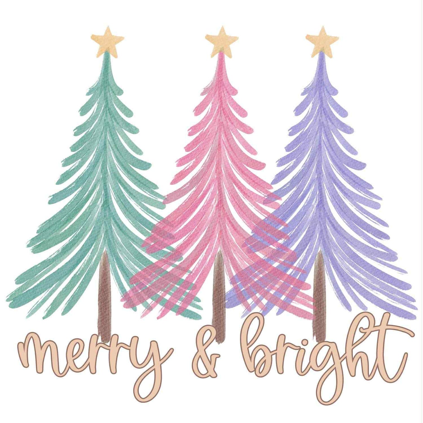 Pastel Merry & Bright Trees