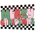 Checkerboard Rudolph Christmas