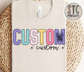 Custom Distressed Rainbow