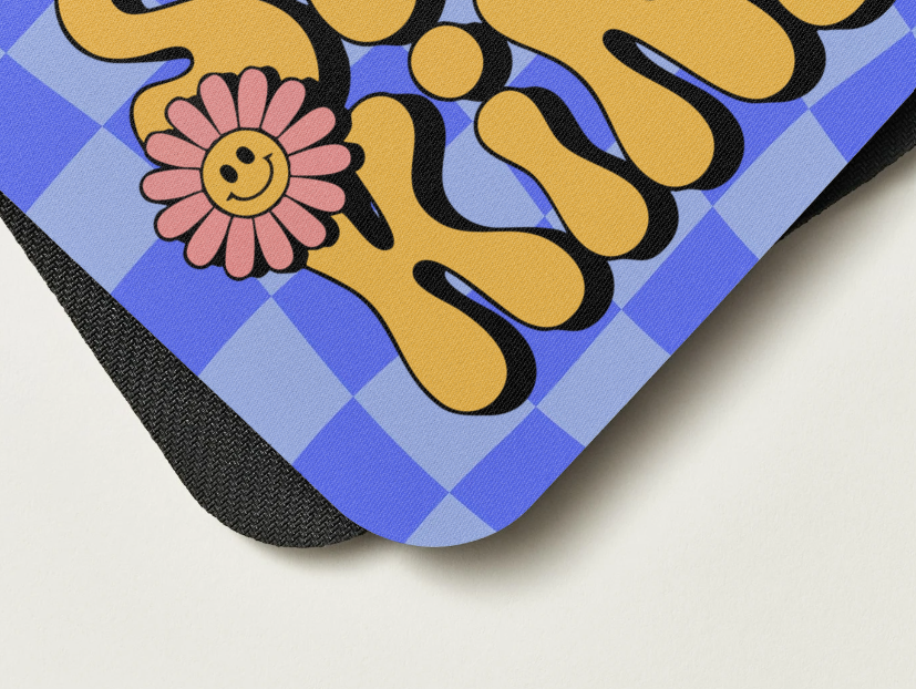Stay Kind Retro Blue Mousepad
