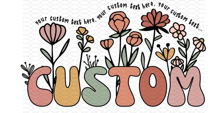 Custom Floral Crewneck