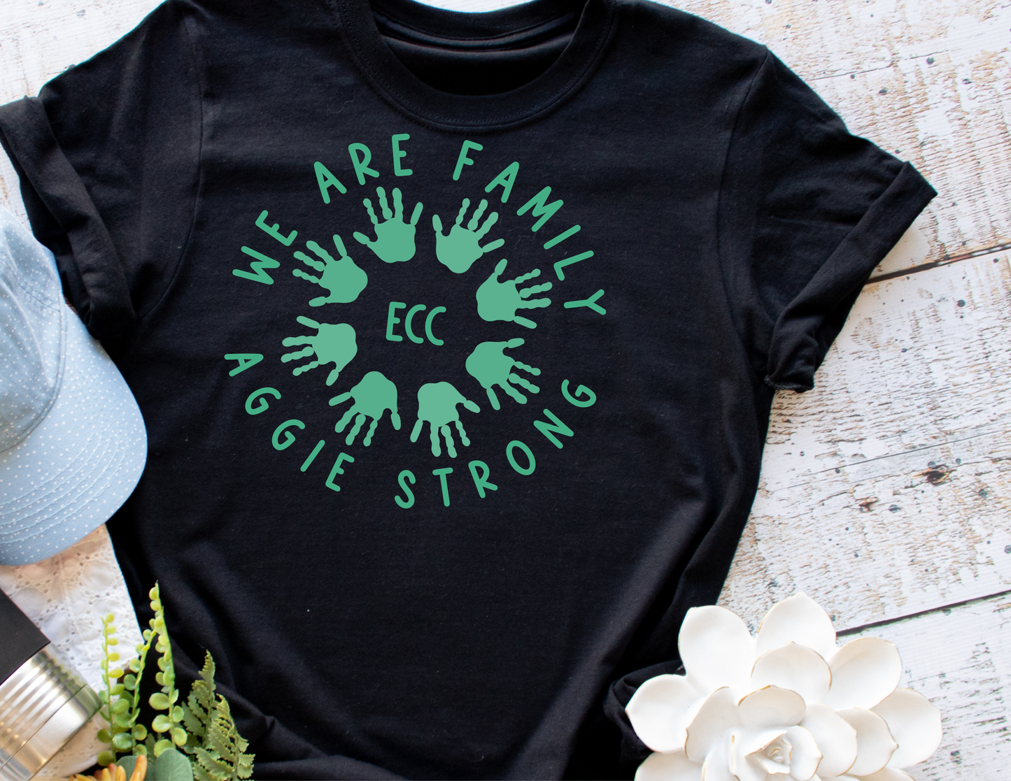 ECC Family- Aggie Strong Tee 💚