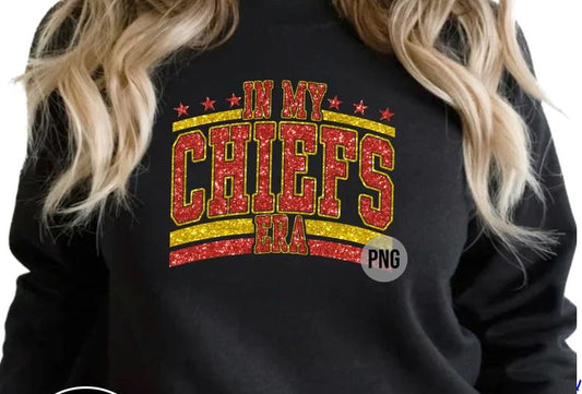 In My Chiefs Era Glitter Crewneck