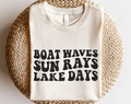 Boat Waves Sun Rays Lake Days