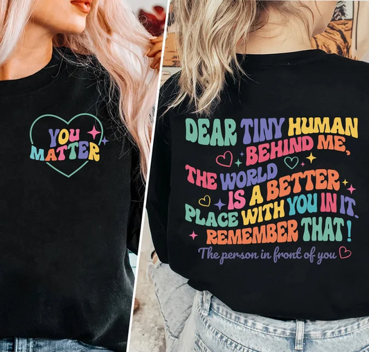 Dear Human Behind Me- Crewneck Sweatshirt