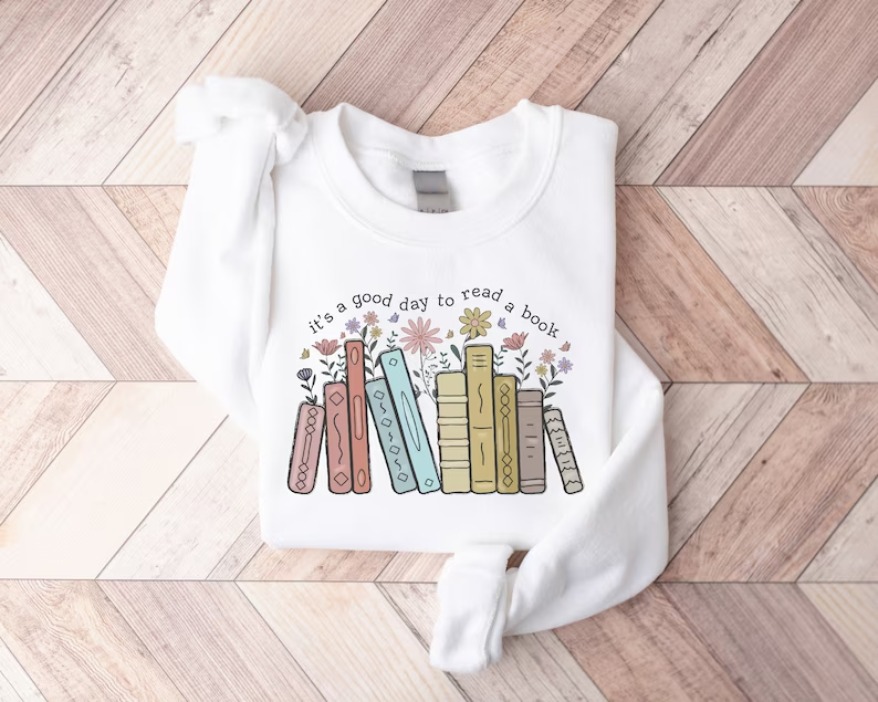 Good Day to Read a Book- Crewneck Sweatshirt
