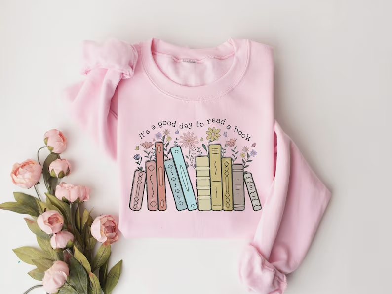 Good Day to Read a Book- Crewneck Sweatshirt