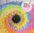 Tie Dye Sunflower
