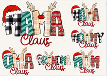 Load image into Gallery viewer, CUSTOM NAME CLAUS Crewneck
