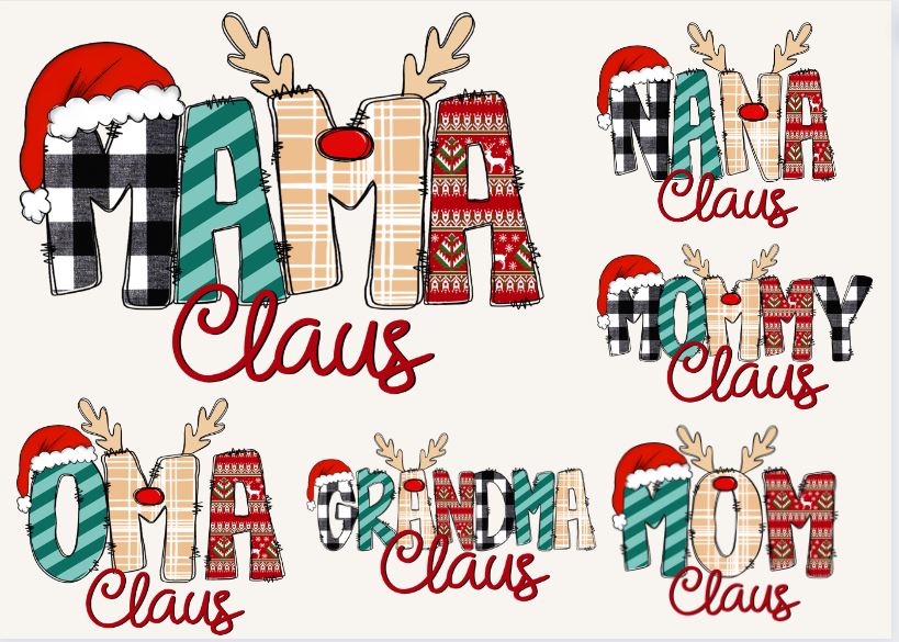 CUSTOM NAME CLAUS Crewneck