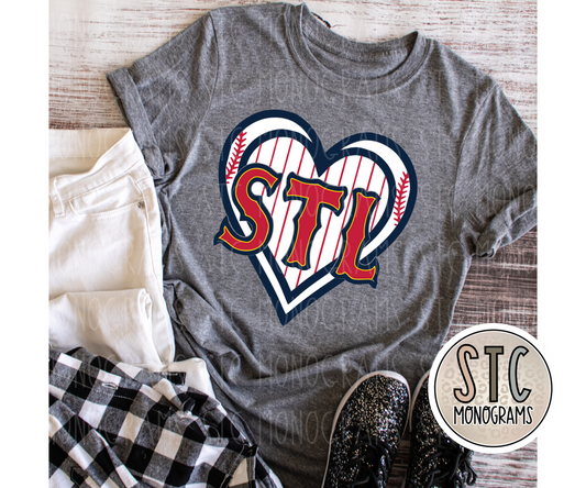 STL Pinstripe Heart