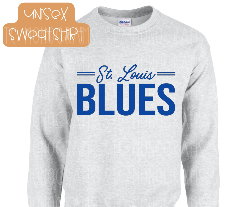 Gildan St. Louis Blues Logo Pullover Hoodie Heliconia M
