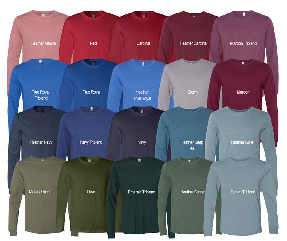 Distressed Holiday Words LONG SLEEVE