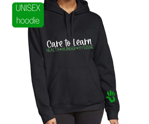 Care To Learn Unisex Hoodie (Black, Green, White)