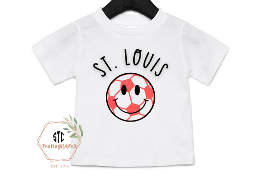 St. Louis Smiley Ball- Infant Tee
