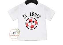Load image into Gallery viewer, St. Louis Smiley Ball- Infant Tee
