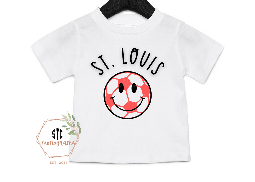 St. Louis Smiley Ball- Infant Tee
