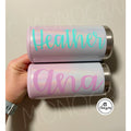 Skinny Can Cooler Cup- Ombre Mist Magic Sparkle