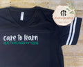 Care To Learn- Ladies Baseball Tee ALL DESIGNS