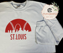 Load image into Gallery viewer, St. Louis Baseball Skyline Sweatshirt
