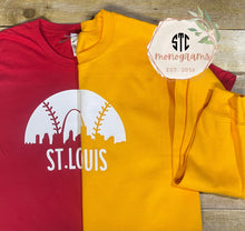 Load image into Gallery viewer, St. Louis Baseball Skyline Sweatshirt
