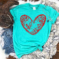 Leopard Heart (red)