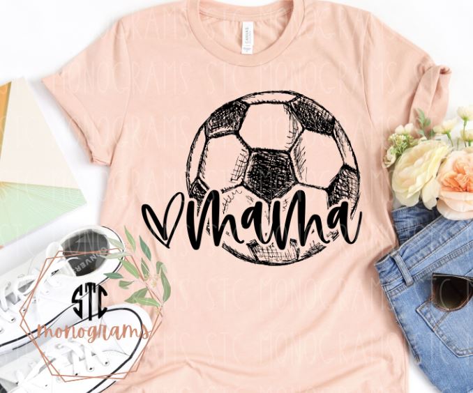 Mama soccer BLACK