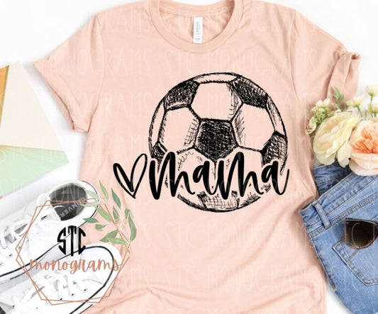 Mama soccer BLACK