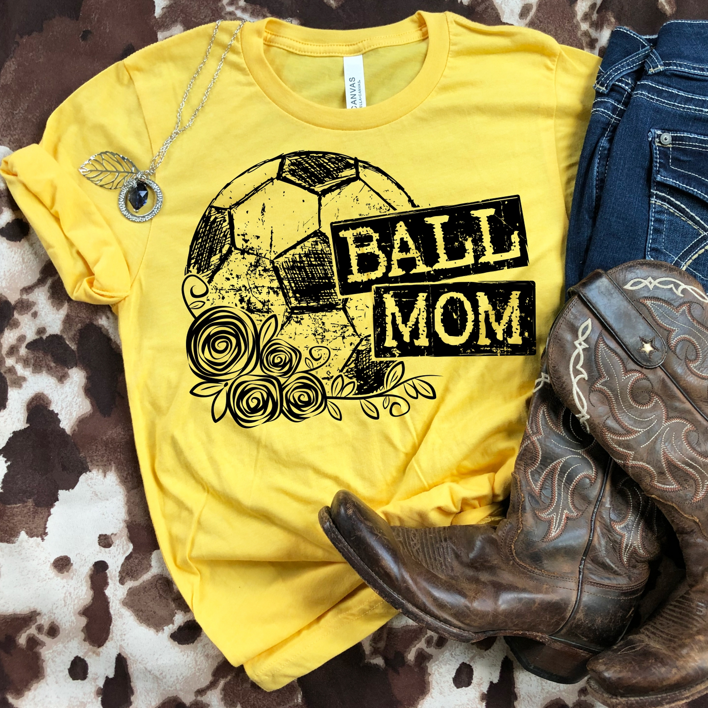 Ball Mom Floral
